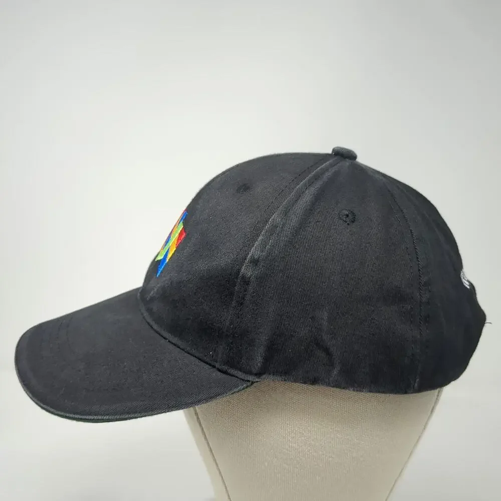 Chestnut Baseball Cap Black OS Round Table Pizza Logo Embroidered Adjustable Hat